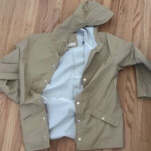 Rains Tan Hooded Jacket